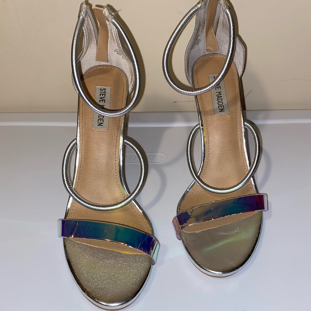 Silver Steve Madden heels